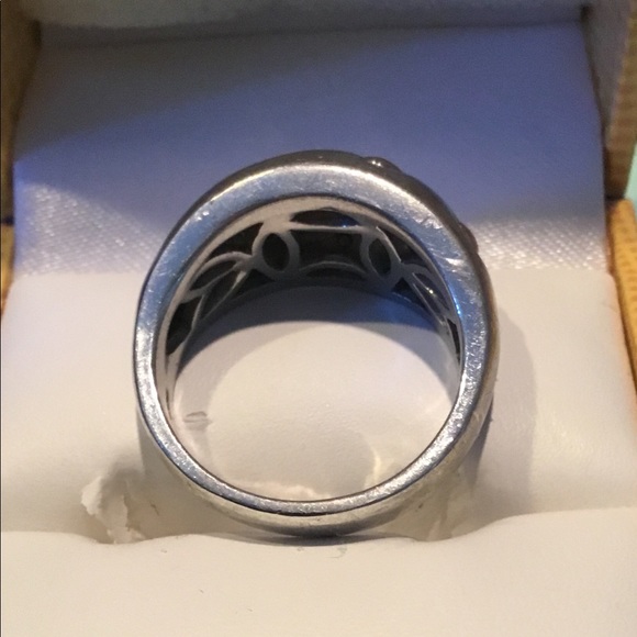 Rachel Welch sterling, 18k & Diamond ring vintage - Picture 5 of 7